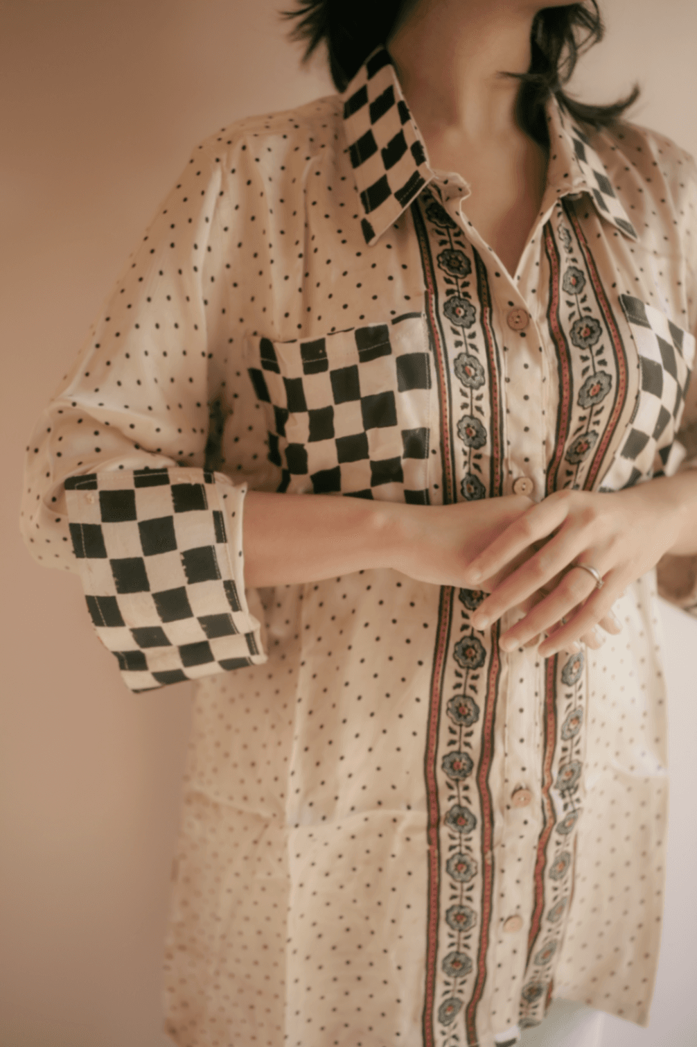 Ajrakh Anti- Fit Full Sleeve Shirt