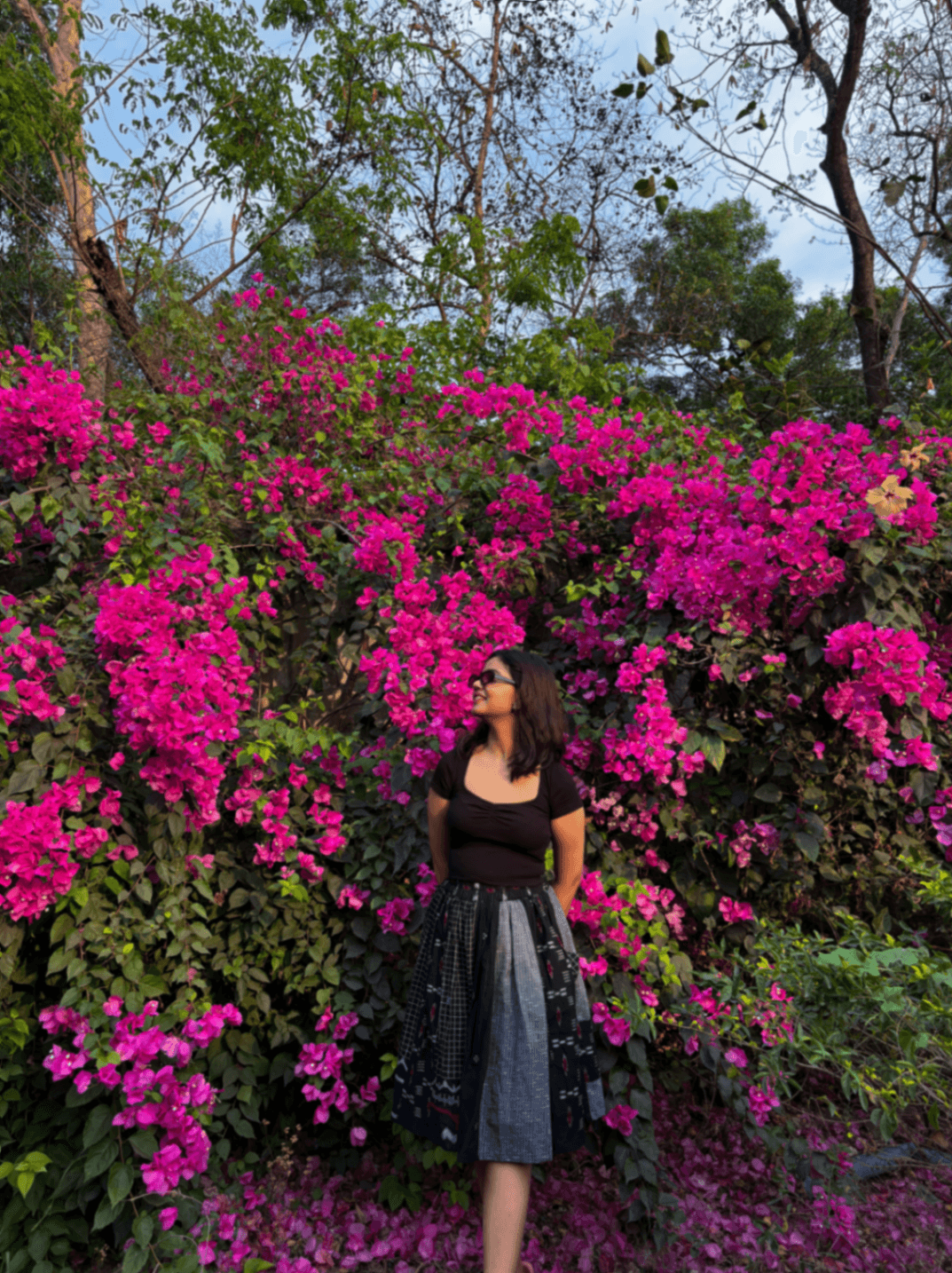 Jamdani- Ikkat Patch Midi Skirt thumbnail 4