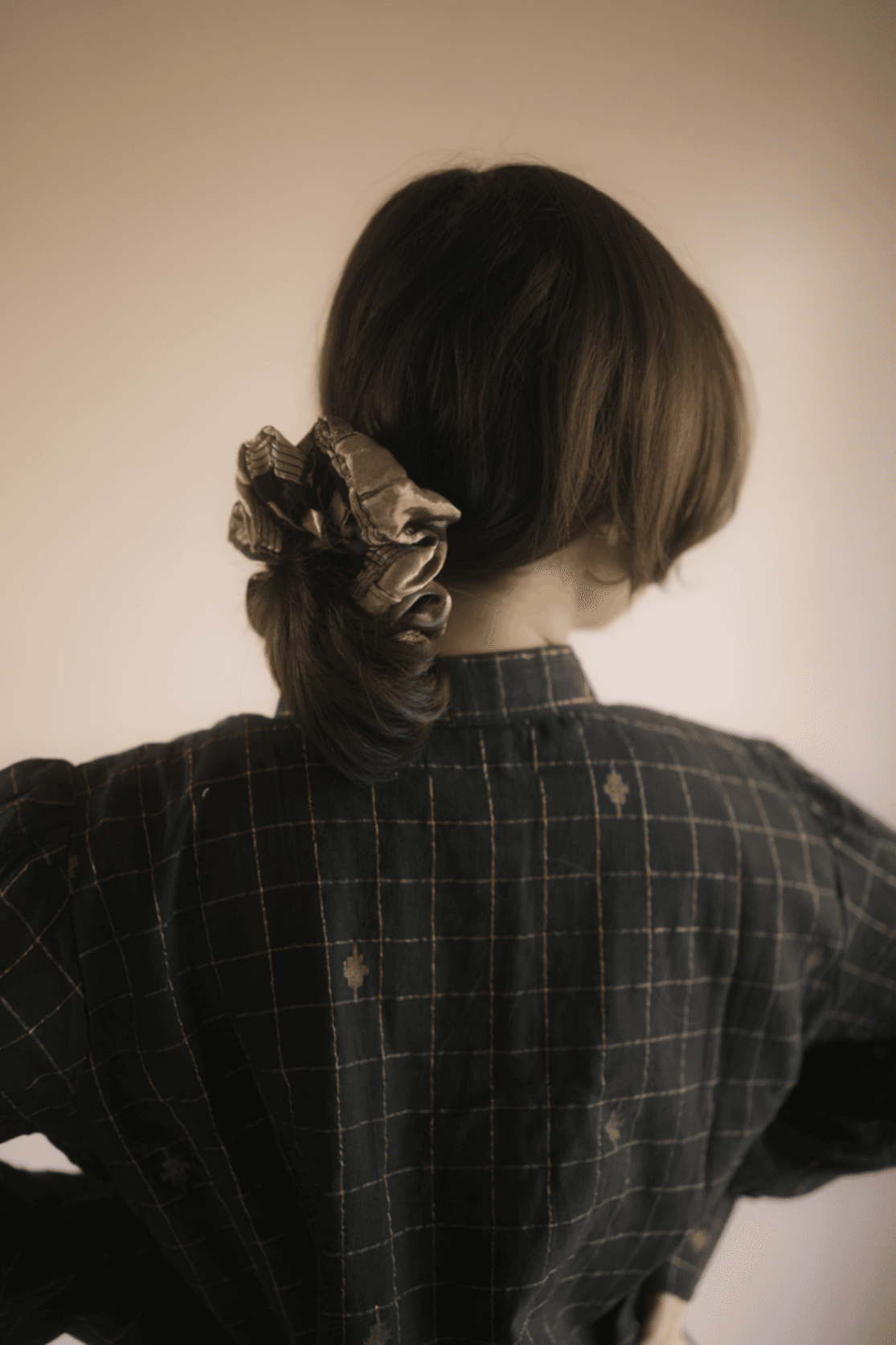 Golden Tissue Modal Scrunchy