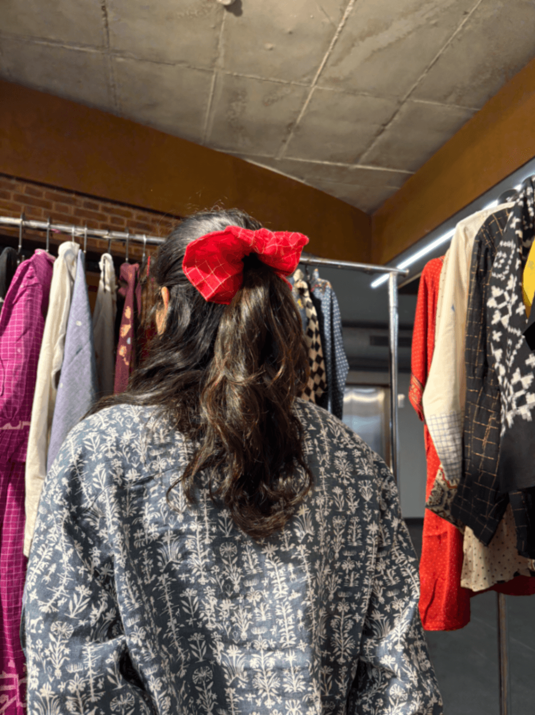 Red Check Scrunchy thumbnail 2